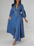 Belted Puff-Sleeve Shirt Dress