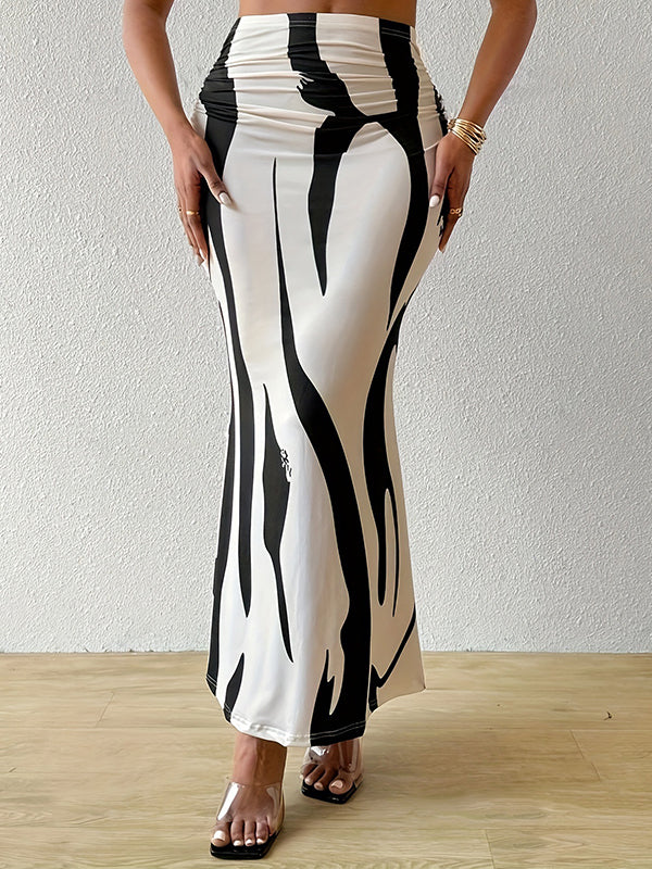 Zebra Print Skirt