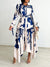 Printed Belted Shirt Dress