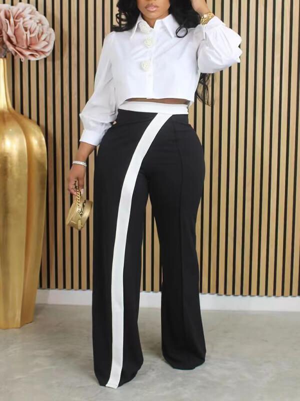 Two-Tone Combo Pants