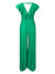 V-Neck Ruffle Pleated Jumpsuit