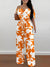 Printed Off-Shoulder Jumpsuit