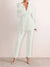 Belted Feather Blazer & Pants Set