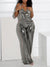 Metallic Halter Jumpsuit