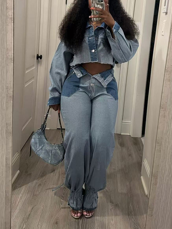 Denim Jacket &amp; Jeans Set