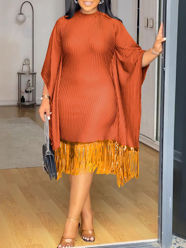 Fringe Combo Dress