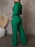 Solid Button-Front Jumpsuit