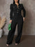 Solid Button-Front Jumpsuit