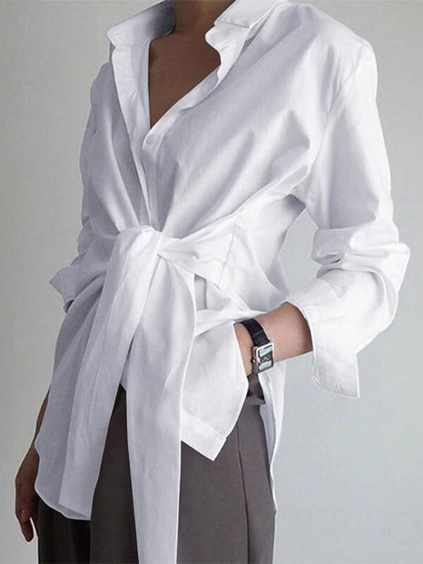 Solid Tied Shirt