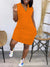 Solid V-Neck Sleeveless Dress