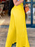 Solid Pleated Wide-Leg Pants