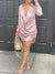 Solid Draped Shirt Dress