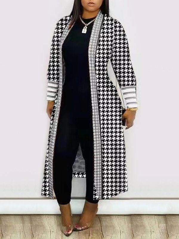 Printed Bishop-Sleeve Duster