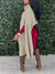 Asymmetric Turtleneck Knit Cape