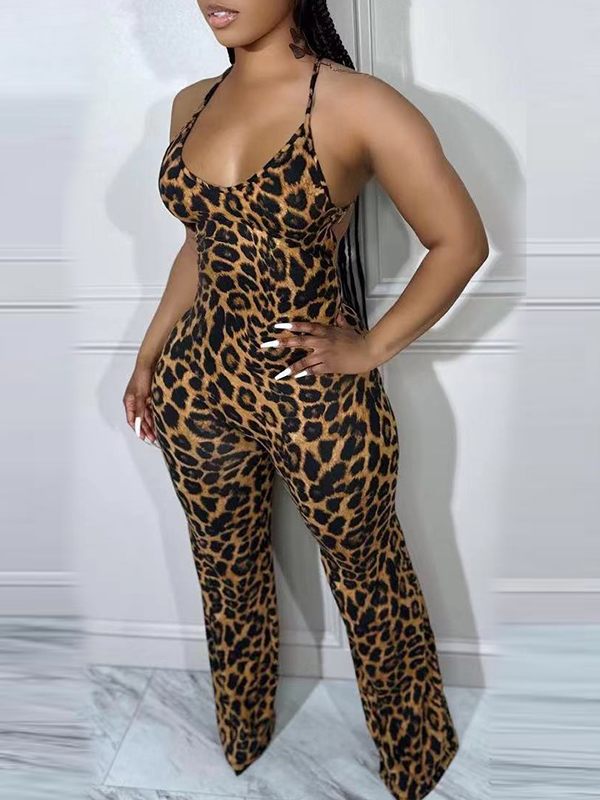 Leopard Cami Jumpsuit