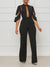 Solid Sheer Combo Jumpsuit--Clearance