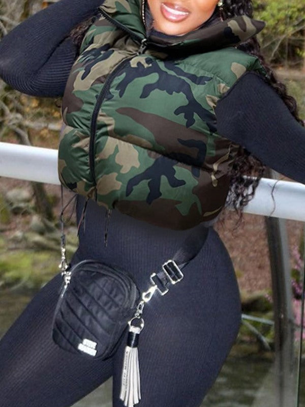 Camo Puffer Vest